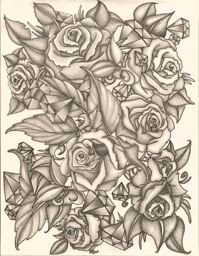 Rose Sketch Pencil sketch for a friend's half sleeve tattoo
