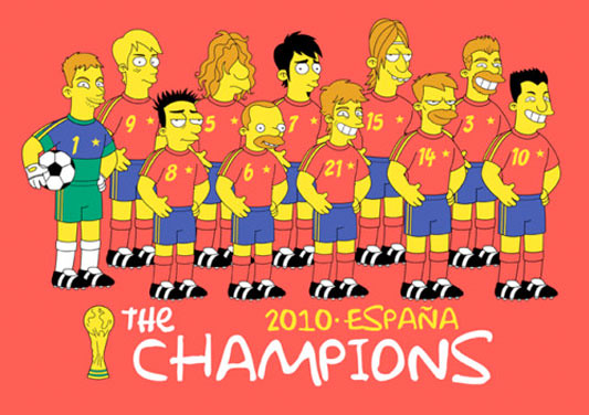 Selección española de Futbol - Los Simpsons
