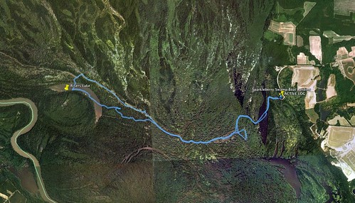 GPS Track from Sparkleberry Swamp Paddle