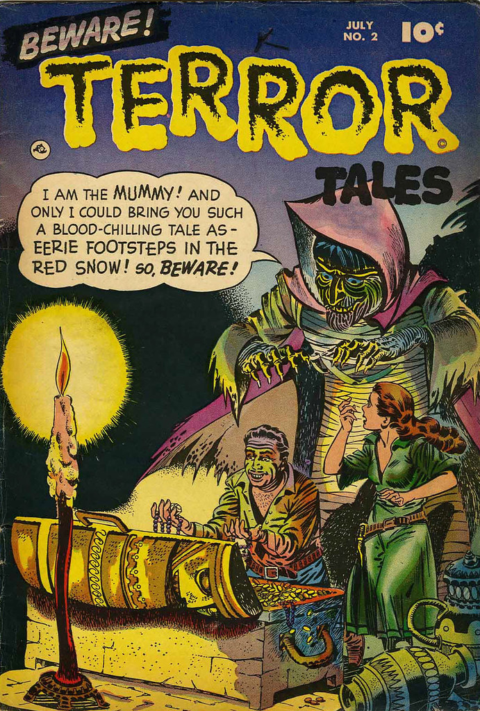 Beware Terror Tales #2 Bernard Bailey Cover (Fawcett, 1952)