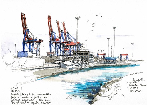 Málaga, container dock