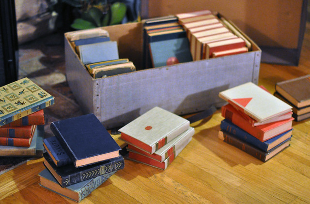 vintage books in a vintage suitcase, DSC_0323