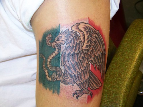 mexican flag tattoos. Mexican Flag Tattoo