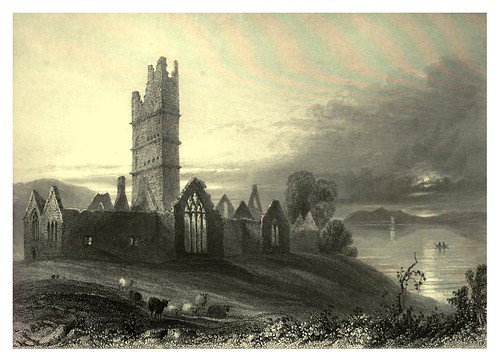 008-Abadia de Moyne-The scenery and antiquities of Ireland -Vol I-1842-W. H. Bartlett