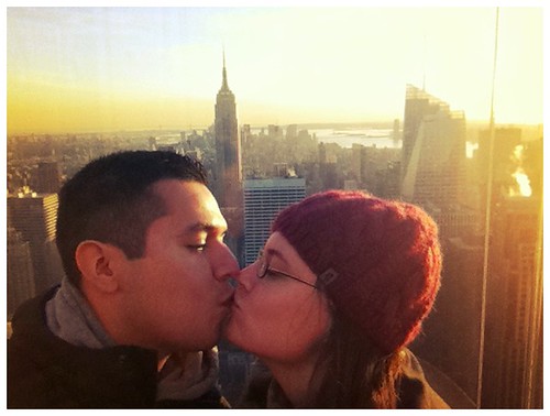 Kiss a the Top of the Rock 