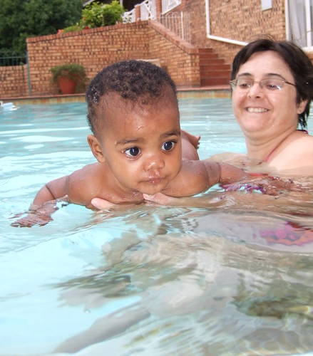 Thanda's First Swim