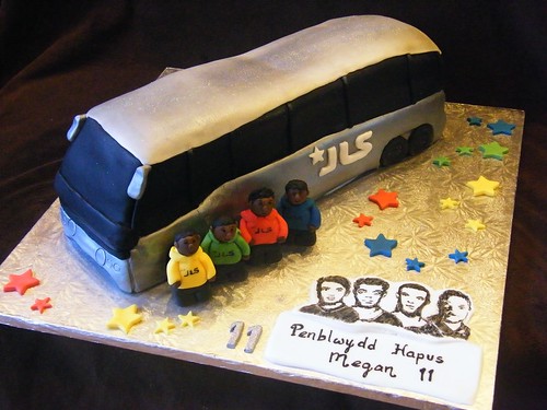 JLS Tour bus cake