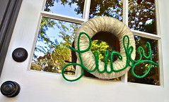 IC #11 — Green Lucky Yarn Wreath