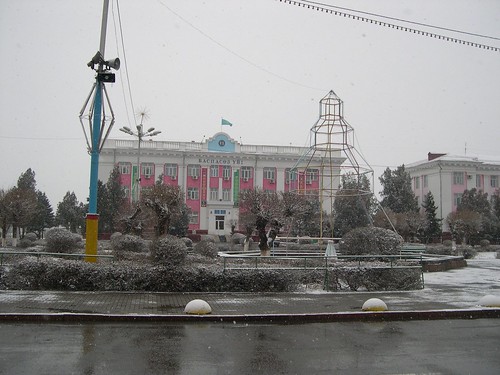 Dostyk Square in the Snow 3 ©  upyernoz