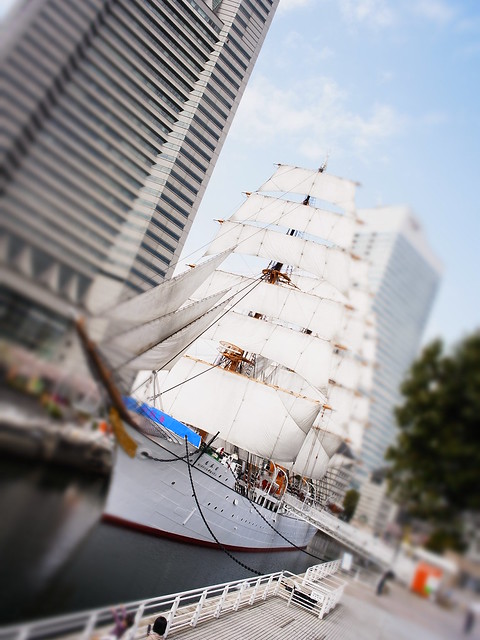 miniaturized sailing boat "Nippon-maru"