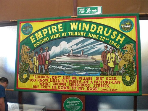 Banner Commemorating the Empire Windrush