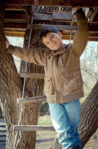 117:365 Simon in the treehouse