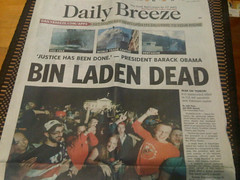 Bin Laden Dead Front Page news!