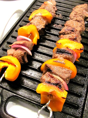 Beef Kebabs with Peanut Sauce