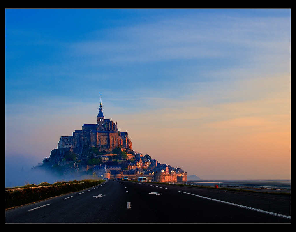 Road to Mont Saint Michel