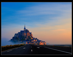 Road to Mont Saint Michel by Guillermo R.