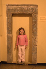 Molly posing in a doorframe