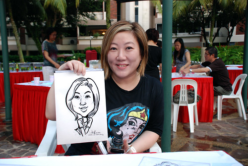 caricature live sketching for birthday party 16042011 - 6
