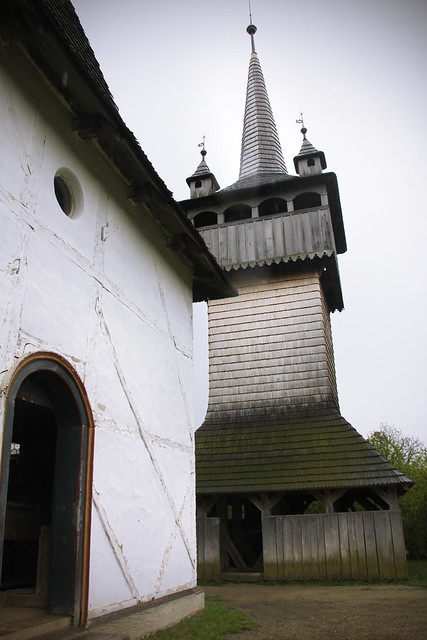 Protestant Church from Mánd and Belfry from Nemesborzova