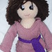 Sarah, my first knitted doll