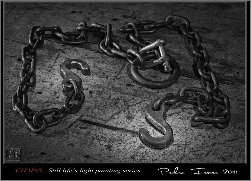 Chains - Still life light painting series
