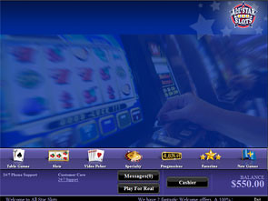 All Star Slots Casino Lobby