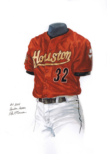houston astros uniform history. Houston Astros 2004 uniform