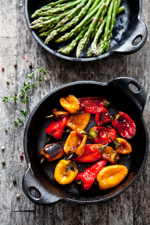 Roasted Mixed Baby Peppers
