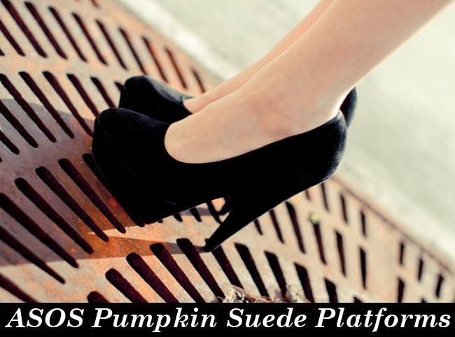 Asos Pumpkin Heels, shoes, Suede platforms, Fashion