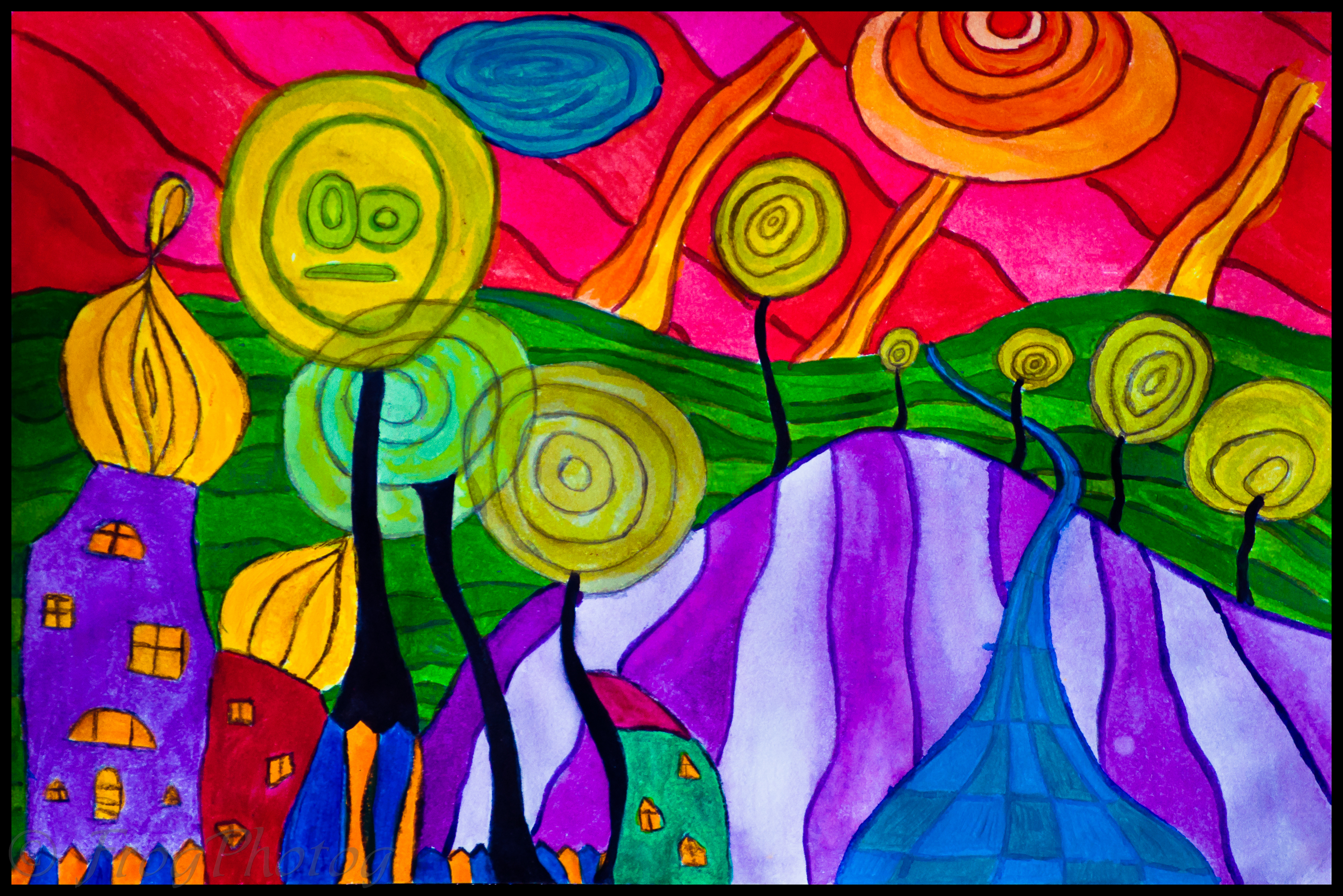 Hundertwasser, by Frogmum!