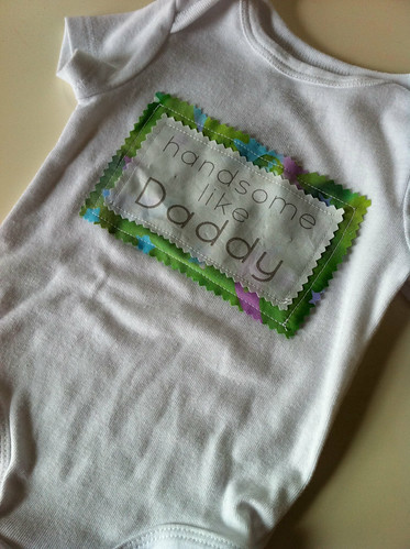 made a little patch and sewed it onto a onesie for my soon-to-be-born nephew