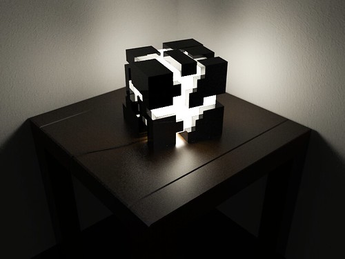 Cube lamp prototype