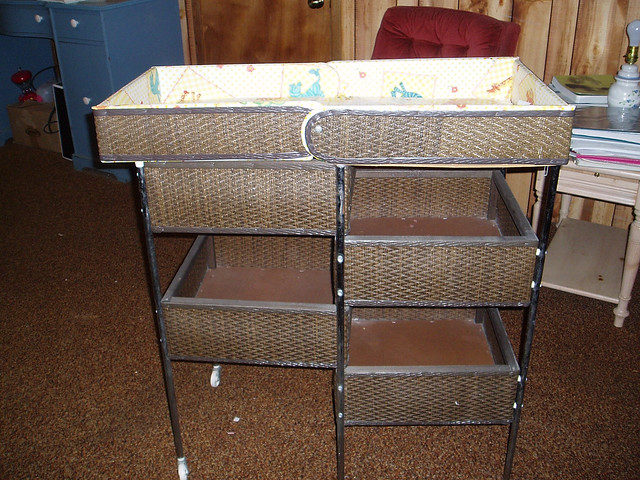 vintage changing table