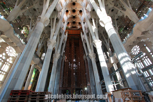 beautiful interior of Sagrada Familia 2