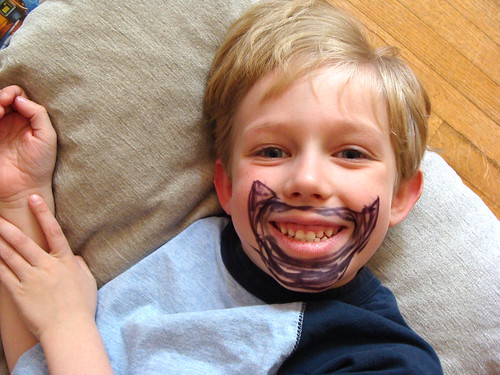 why yes, that is sharpie marker beard by Jacks mom