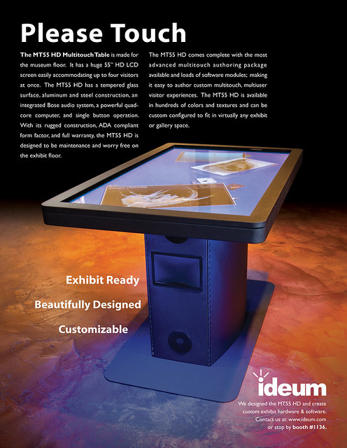 MT55 Multitouch Table - Ad for the AAM Conference