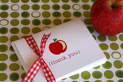 Apple Thank You Card