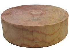 [photo-pine wood chopping block]