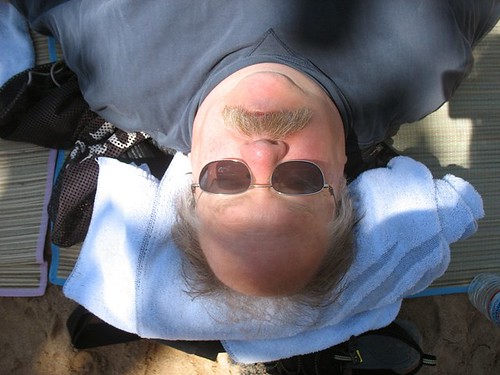 b upside-down nap face