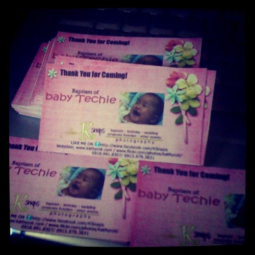 thank you cards - baby techie