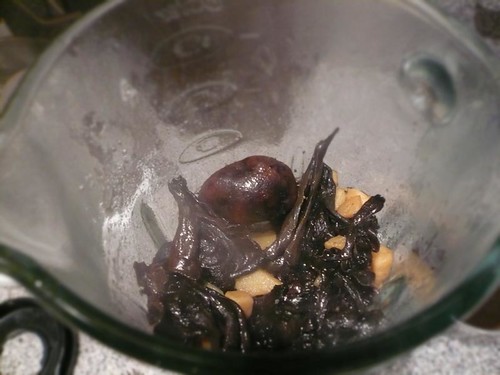 blending the truffles