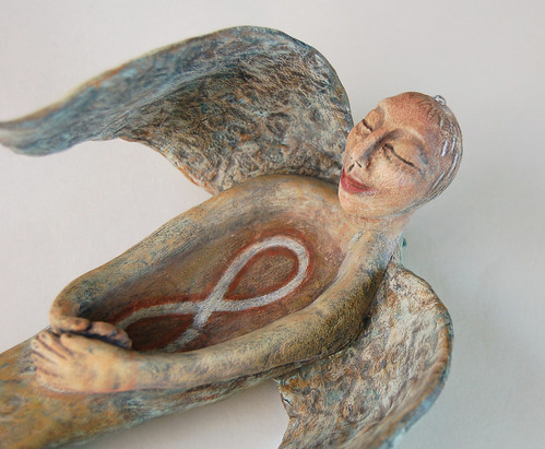 Healing Angel Sculpture by livingstonestudio