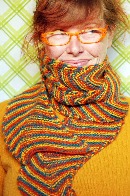 Waving Chevron Scarf by Lee Meredith