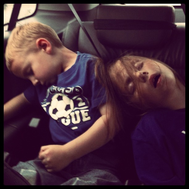 Sleepy Saturday afternoon in the van