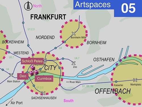 Karte Frankfurter Offspaces 2005