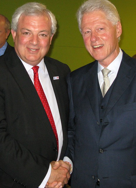 Parliamentary Under Secretary of State, Stephen OBrien MP meeting with Former President Bill Clinton