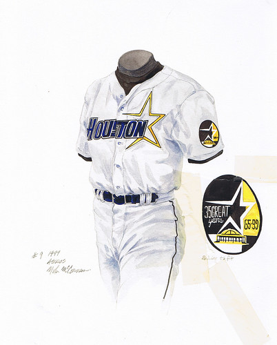 houston astros uniforms history. Houston Astros 1999 uniform