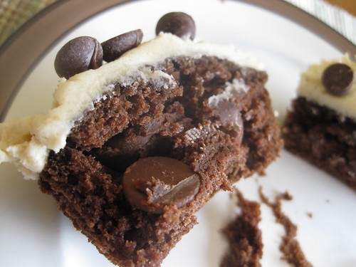 Chocolate chip cookie dough filled chocolate cupcake
