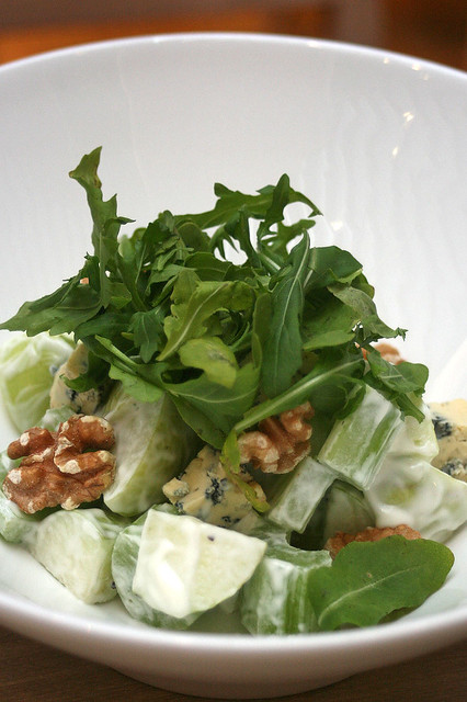 Waldorf Salad - crunchy green apple, arugula, walnuts and blue cheese