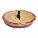 12715 Stoneware Pie Baker With Bird